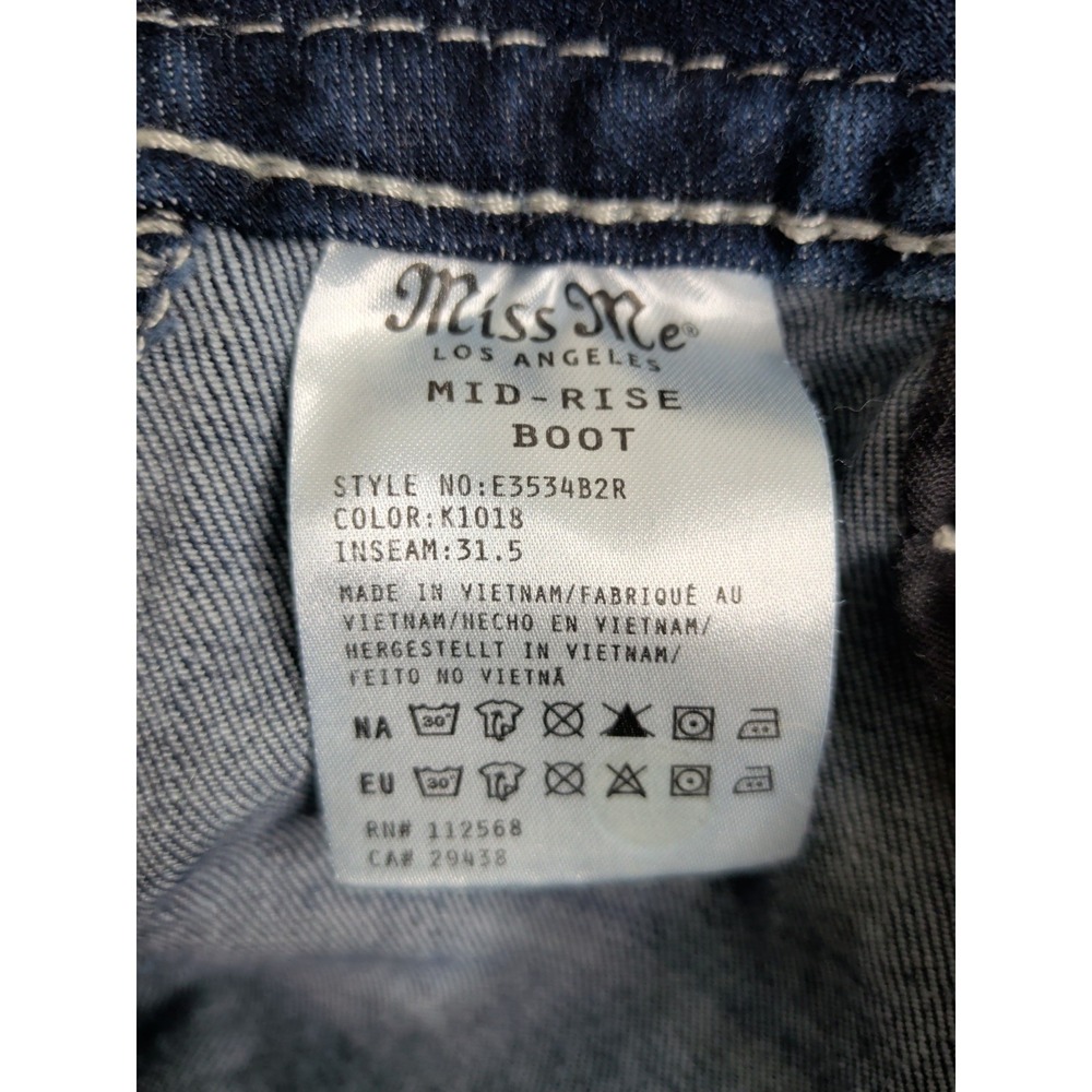 Miss Me Mid Rise Boot Cut Jeans - Picture 6 of 6